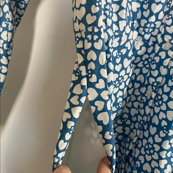 NWOT Boden Posy midi shirt dress in heart floral print - Picture 8 of 15